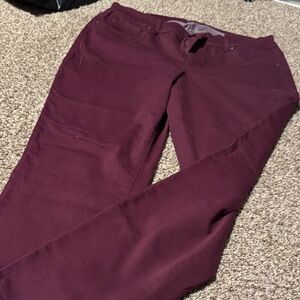 Maurices burgundy stretch jeans (18W) - EUC!
